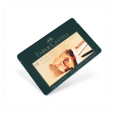 Faber-Castell - Serie da 12 PITT Monochrome