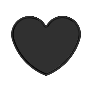 Ghost Heart Glitter Tray Top (solo vassoio)