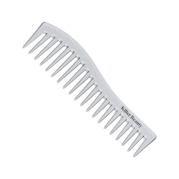 Pettine metallico grande Killer Beauty - Argento