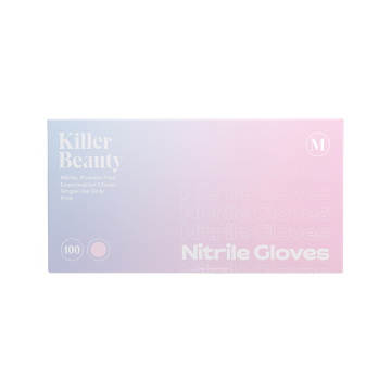 Scatola da 100 Guanti Killer Beauty in Nitrile Rosa - Cassa da 10