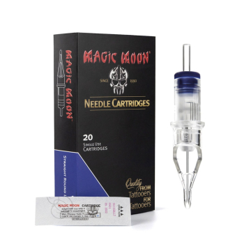 Scatola da 20 Cartucce Magic Moon 0,35MM Straight Round Liner Long Taper