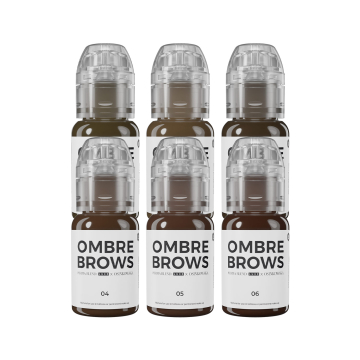 Inchiostri PMU Perma Blend Luxe - Set Ombre Brows Paulina Osinkowska - 6x 15 ml
