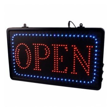 Segnale LED da Studio 'Open' con Catena Presa EU
