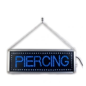 Segnale LED da Studio 'Piercing' con Catena