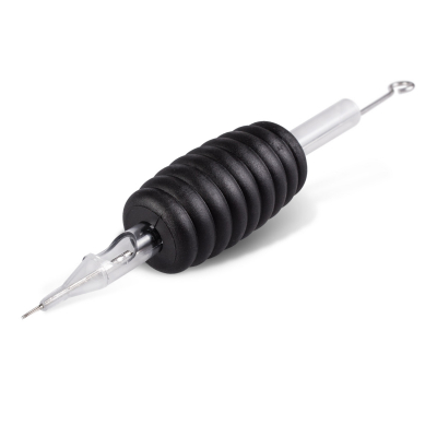 Pacco da 5 Grip e Tip Monouso Killer Ink 25mm Tubo Tondo Pre-Imballati con Aghi Bug Pin 0,25MM Round Liner